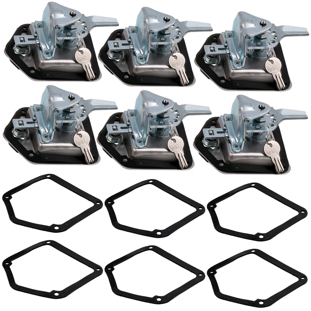 6x bentup Tongue Folding T-Handle Locks Caravan Toolbox Door Trailer 4x4
6x bentup Tongue Folding T-Handle Locks Caravan Toolbox Door Trailer 4x4