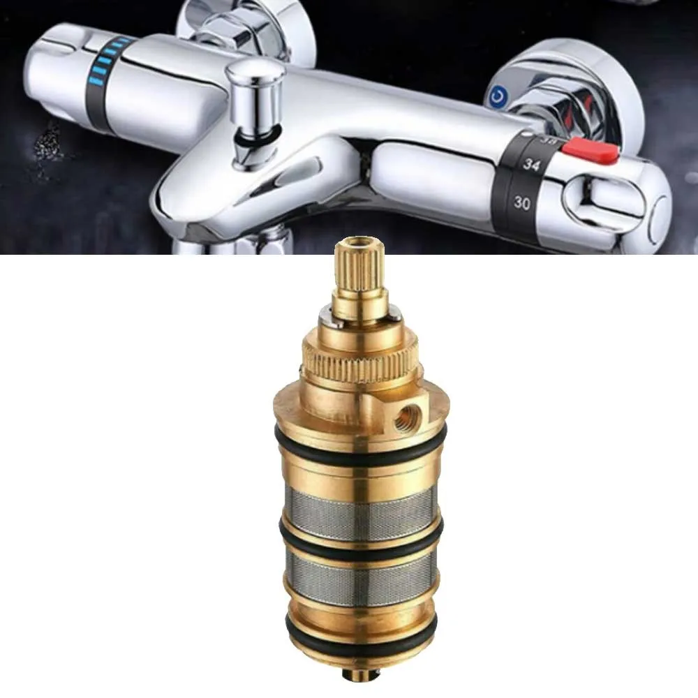 Thermostatic Faucet Spool Brass Replacement Shower Mixer Valve Bar Repair Kit Bathroom Solar Electric Water Heater Parts
Thermostatic Faucet Spool Brass Replacement Shower Mixer Valve Bar Repair Kit Bathroom Solar Electric Water Heater Parts