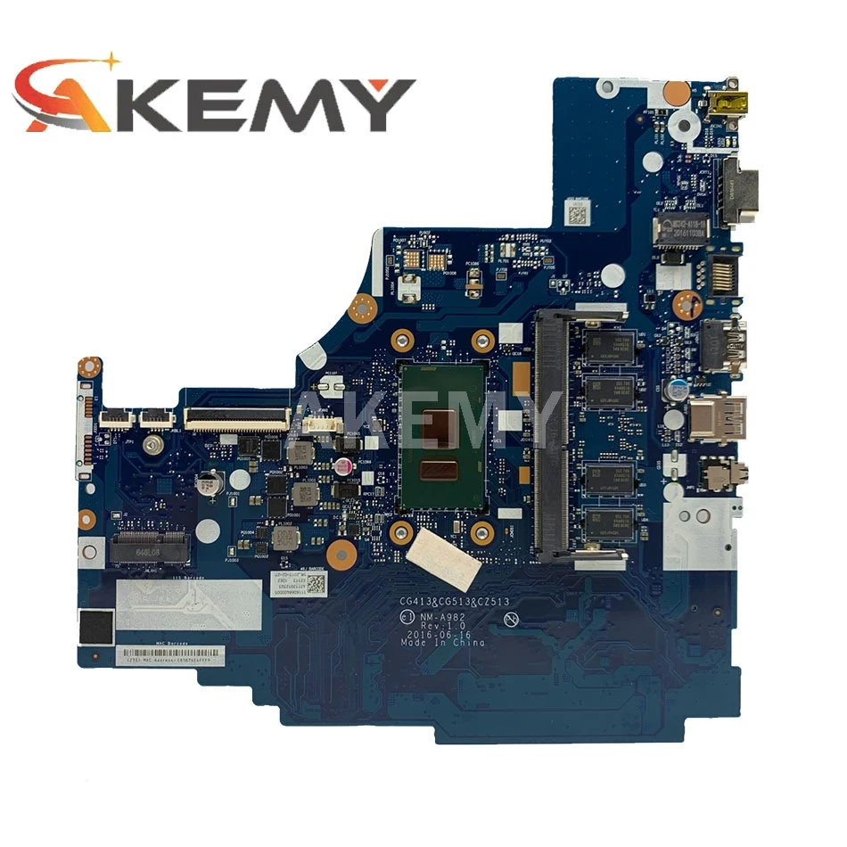 5B20M31047 для Lenovo Ideapad 310-15IKB материнская плата ноутбука с SR2ZU i5-7200U CPU 4 Гб RAM NM-A982 DDR4 100%