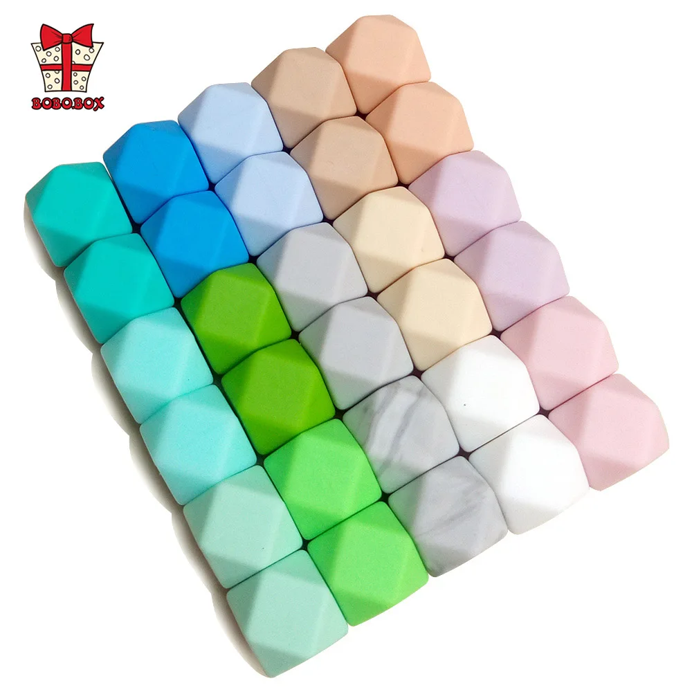 BOBO.BOX 10pcs Hexagon Beads Silicone Teething Teether Accessories Baby Pacifier Dummy Clips Soother Nursing Toy Food Grade 14mm
BOBO.BOX 10pcs Hexagon Beads Silicone Teething Teether Accessories Baby Pacifier Dummy Clips Soother Nursing Toy Food Grade 14mm