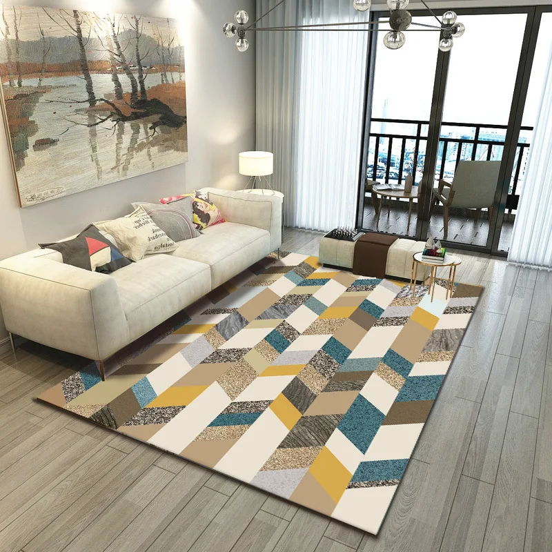 Modern Minimalist Geometric Carpet Living Room Bedroom Bedside Carpet Washable Easy Care Floor Mat Rugs for Home Carpet Rugs
Modern Minimalist Geometric Carpet Living Room Bedroom Bedside Carpet Washable Easy Care Floor Mat Rugs for Home Carpet Rugs