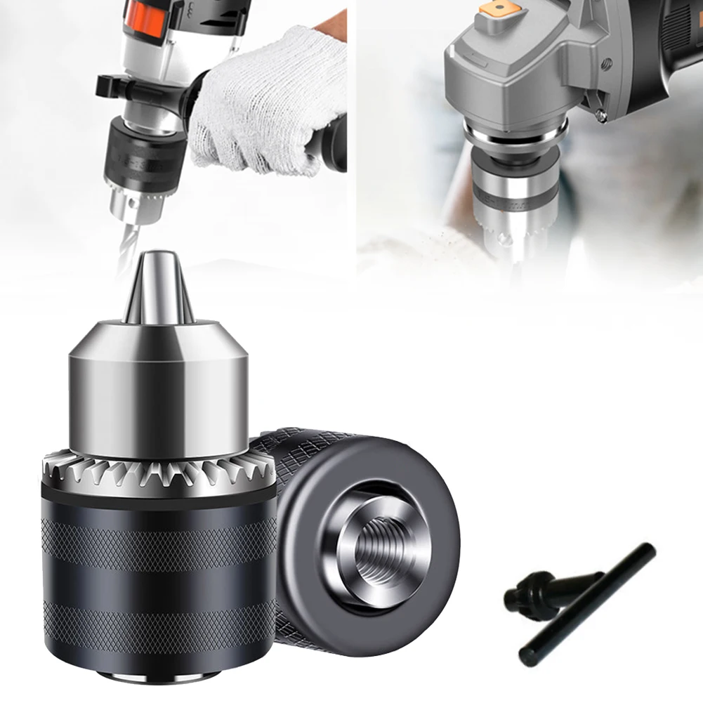 Electric Angle Grinder 10mm Chunk Holder Power Drill Convert Adapter M10x1.5 Thread Collet Chunk with Key For 4"
Electric Angle Grinder 10mm Chunk Holder Power Drill Convert Adapter M10x1.5 Thread Collet Chunk with Key For 4"