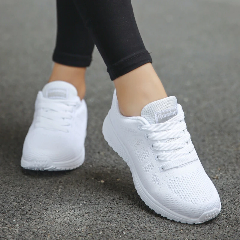 Fashion Lace-Up White Sport Shoes For Women Sneakers Light Round Cross Straps Flat Tennis Woman Shoes Outdoor Gym
Fashion Lace-Up White Sport Shoes For Women Sneakers Light Round Cross Straps Flat Tennis Woman Shoes Outdoor Gym