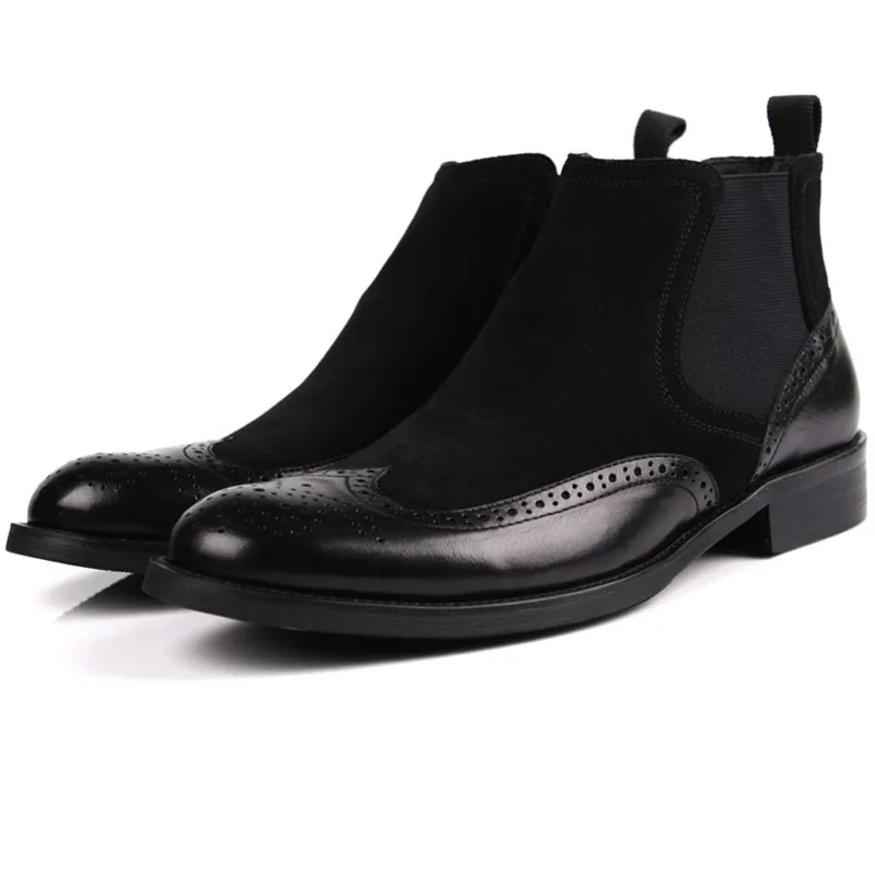 Men Chelsea Boots Handmade Genuine Leather Ankle Boots Handmade High Top Elastic Dress Shoes Brown Black Basic Boots For Men
Men Chelsea Boots Handmade Genuine Leather Ankle Boots Handmade High Top Elastic Dress Shoes Brown Black Basic Boots For Men