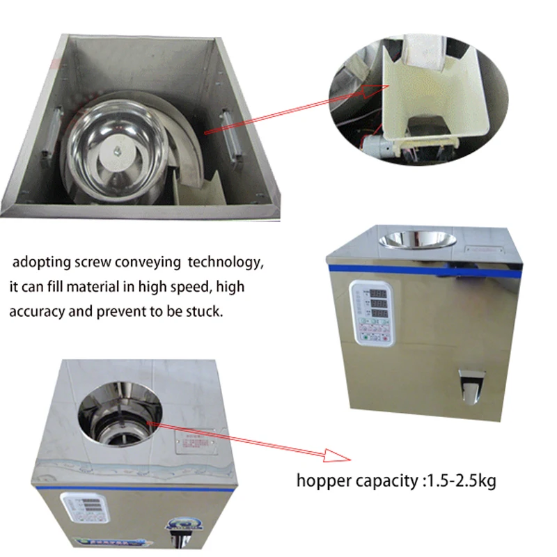 Newest Easy operation spiral feeding weighing and filling machine for seed, pepper , corn, rice
Newest Easy operation spiral feeding weighing and filling machine for seed, pepper , corn, rice