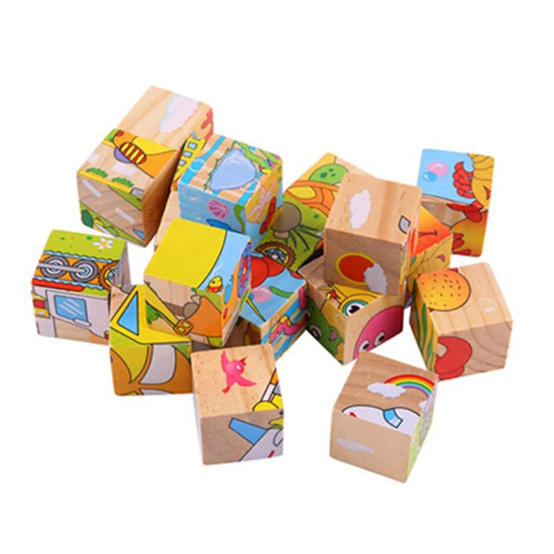 Baby Wooden Block Toys Animal Fruit Traffic Cognize Early Learning Educational Toys For Children Six Side 3D Cube Jigsaw Games
Baby Wooden Block Toys Animal Fruit Traffic Cognize Early Learning Educational Toys For Children Six Side 3D Cube Jigsaw Games