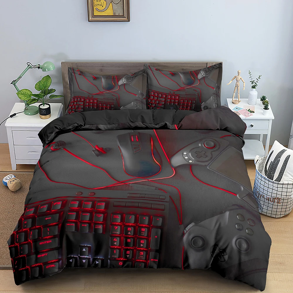 3D Duvet Quilt Cover Game Print Bedding Set Single Bed Linen Double Twin Full Queen King Size Bed Linens Kids Home Textiles
3D Duvet Quilt Cover Game Print Bedding Set Single Bed Linen Double Twin Full Queen King Size Bed Linens Kids Home Textiles