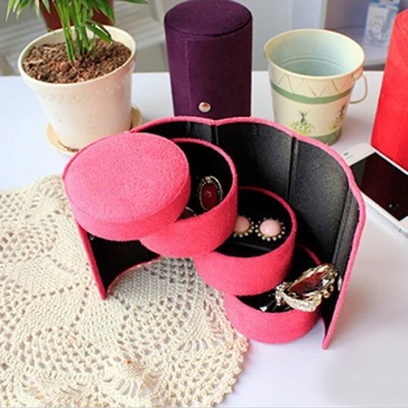 1PC 3-layer Jewelry Box Necklace Earring Ring Holder Jewelry Organizer Display Gift Box Cylindrical Boxes 4 Colors
1PC 3-layer Jewelry Box Necklace Earring Ring Holder Jewelry Organizer Display Gift Box Cylindrical Boxes 4 Colors