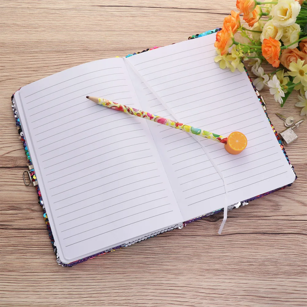 Colorful Notebook Sequin Secret Diary with Lock Reversible Notebook Private Journal Travel Journal Gift for Adults and K
Colorful Notebook Sequin Secret Diary with Lock Reversible Notebook Private Journal Travel Journal Gift for Adults and K