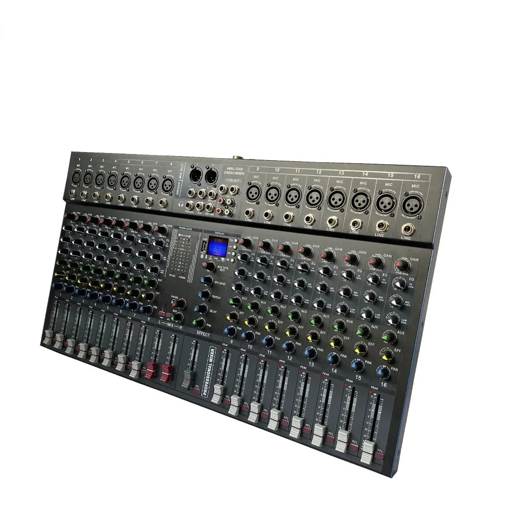 

GAX-ET16 Professional 16-Channel Mixer Single Output Blueteeth With Effect Reverb Can Be Used For Singing Performances