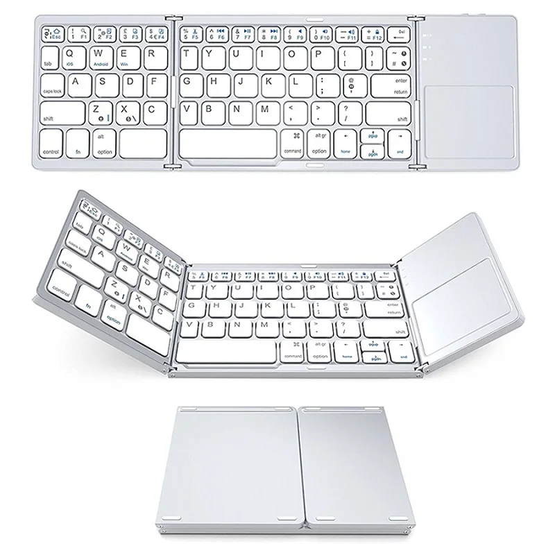 Smart Folding 64 Keys Office Keyboard Bluetooth Wireless Rechargeable Keypad with Touch Pad for PC Android Ios Tablet Ipad Phone
Smart Folding 64 Keys Office Keyboard Bluetooth Wireless Rechargeable Keypad with Touch Pad for PC Android Ios Tablet Ipad Phone