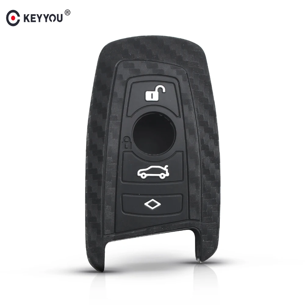 Чехол брелок KEYYOU из углеродного волокна для BMW 1 2 3 4 5 6 7 M Series X3 X4 F20 F22 F30 F31 F36 F10 F11 F07 F12