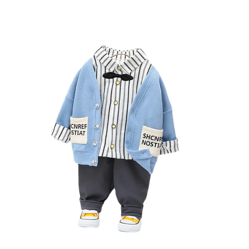 New Spring Autumn Baby Boys Clothes Children Fashion Coat Shirt Pants 3Pcs/Sets Toddler Casual Costume Outfits Kids Tracksuits
New Spring Autumn Baby Boys Clothes Children Fashion Coat Shirt Pants 3Pcs/Sets Toddler Casual Costume Outfits Kids Tracksuits