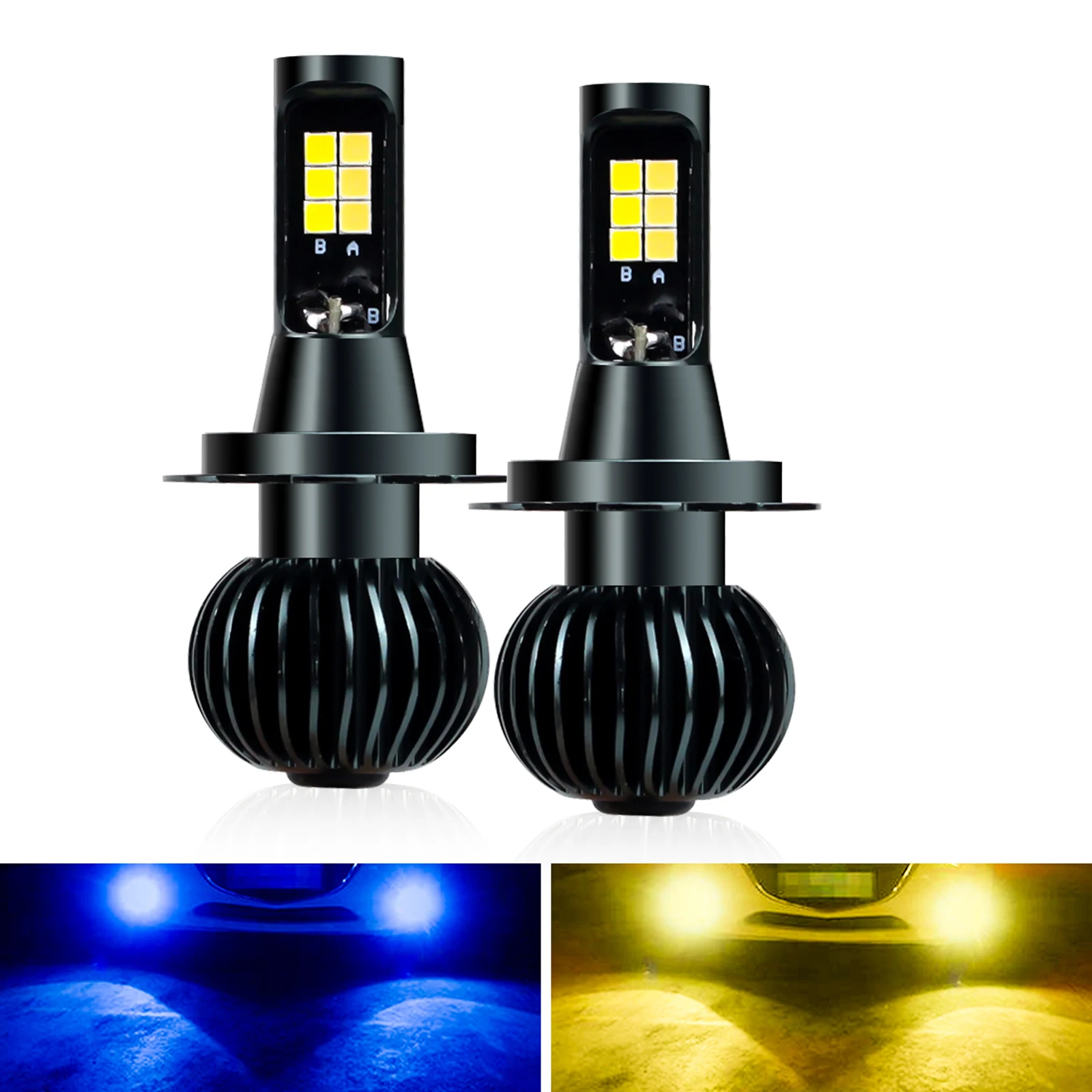 LED Fog Lights EV14 H1 H3 H7 H11 9005 9006 5202 880 881 Fog Lamp Bulbs Two-color High Brightness Car Light 1 Pair
LED Fog Lights EV14 H1 H3 H7 H11 9005 9006 5202 880 881 Fog Lamp Bulbs Two-color High Brightness Car Light 1 Pair