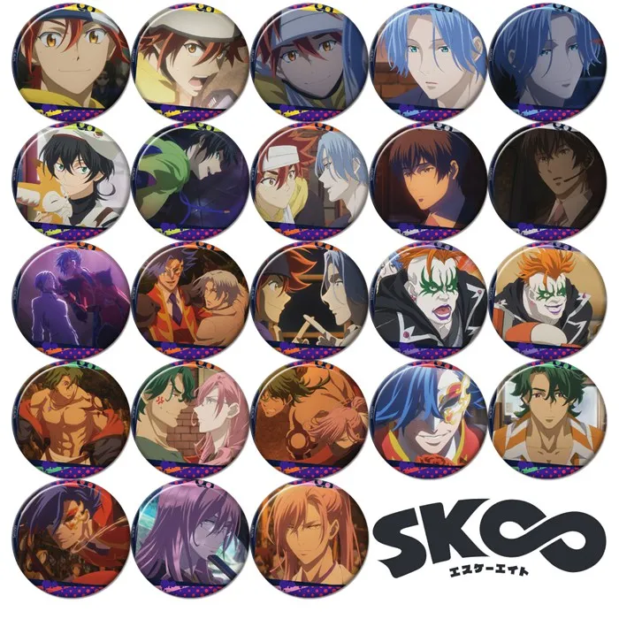 Anime SK8 the Infinity SK EIGHT Badge SNOW REKI MIYA JOE Cherry Blossom LANGA Cartoon Round Brooch Pin Bag Pendant Button Toy 
Anime SK8 the Infinity SK EIGHT Badge SNOW REKI MIYA JOE Cherry Blossom LANGA Cartoon Round Brooch Pin Bag Pendant Button Toy