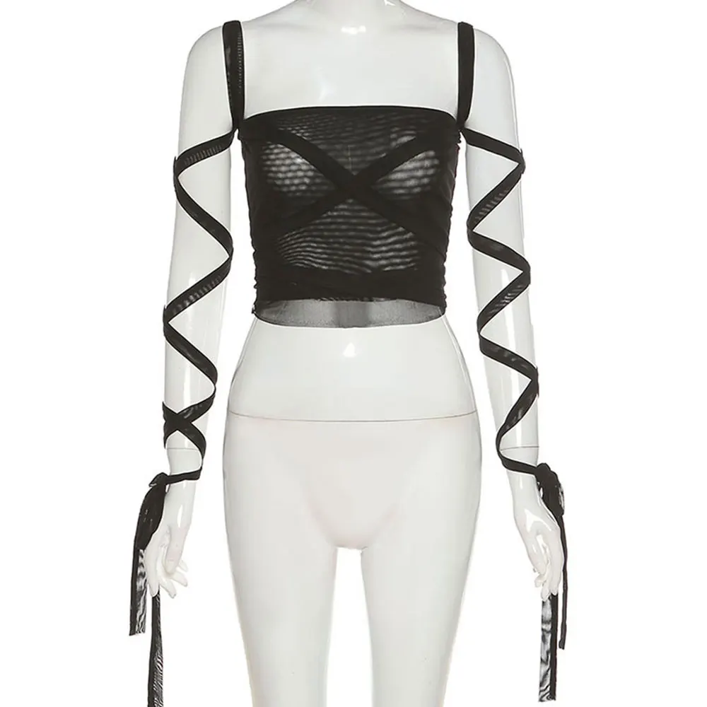 Gentillove 2021 Party Club Ribbons Camis Navel Bandage Women Summer Sexy Mesh Gauze Solid Tank Top Y2K High Street Style
Gentillove 2021 Party Club Ribbons Camis Navel Bandage Women Summer Sexy Mesh Gauze Solid Tank Top Y2K High Street Style