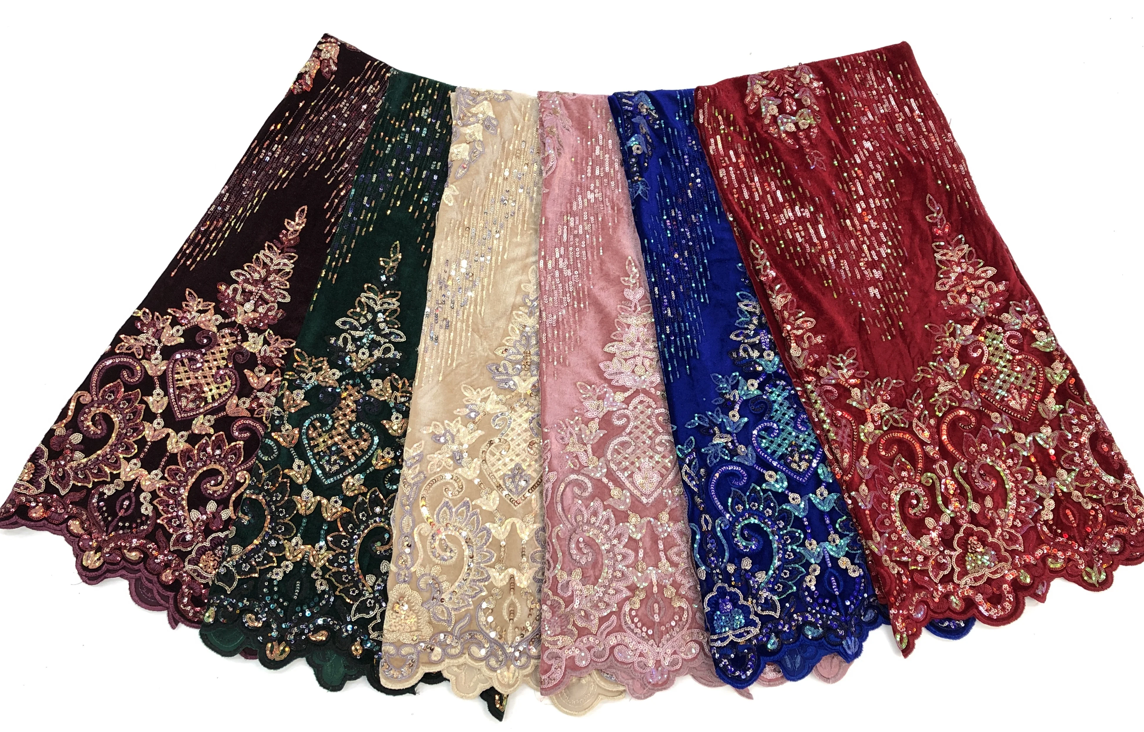 Free shipping new arrival velvet lace/haute couture sequin lace/Nigerian lace 5yards/lot for proms/evening gown/party dress
Free shipping new arrival velvet lace/haute couture sequin lace/Nigerian lace 5yards/lot for proms/evening gown/party dress