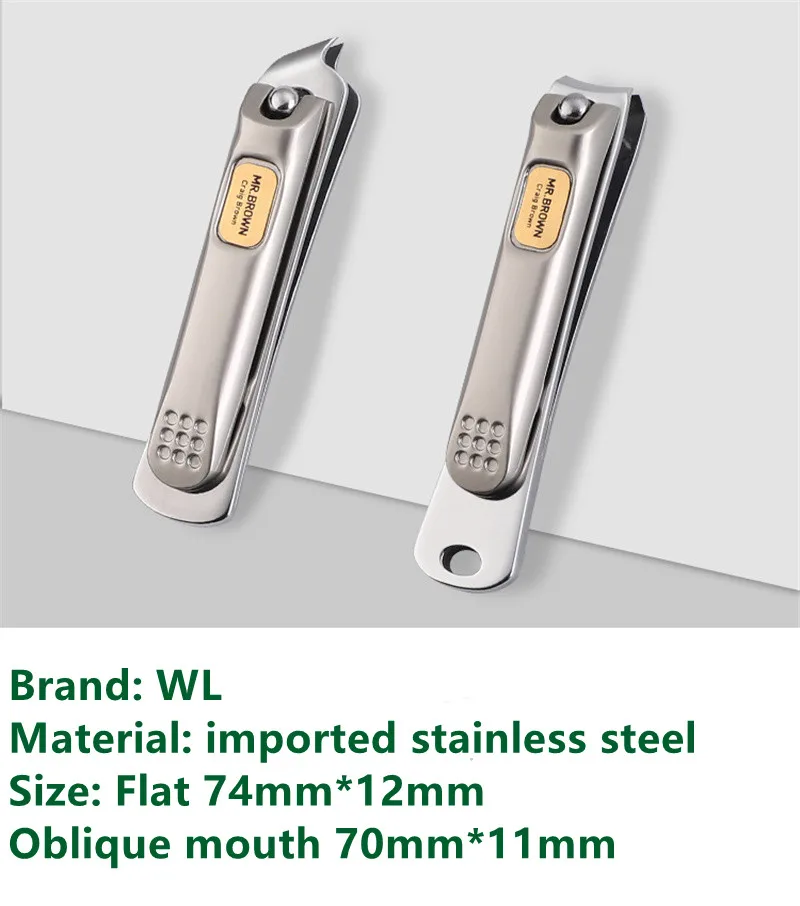 WL2021 Stainless Steel Nail Scissors set German Oblique Nail Scissors Splash-Proof Household Large And Medium-Sized Nail Scissor
WL2021 Stainless Steel Nail Scissors set German Oblique Nail Scissors Splash-Proof Household Large And Medium-Sized Nail Scissor