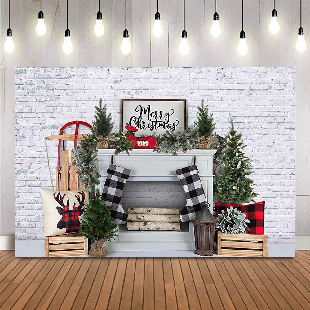 Photography backdrop Christmas White Brick Fireplace Background for photo booth studio grey brick wall Christmas tree photobooth
Photography backdrop Christmas White Brick Fireplace Background for photo booth studio grey brick wall Christmas tree photobooth