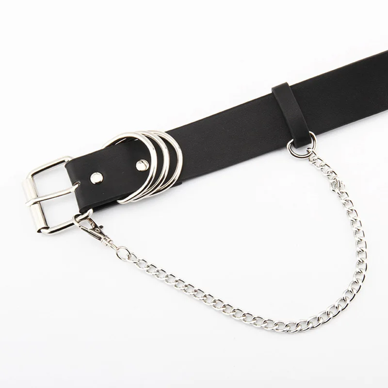 Punk Women Belts With Chain Silver Buckle Wide PU Leather Waist Strap For Jeans Trousers Casual Black Ladies Female Waistband
Punk Women Belts With Chain Silver Buckle Wide PU Leather Waist Strap For Jeans Trousers Casual Black Ladies Female Waistband