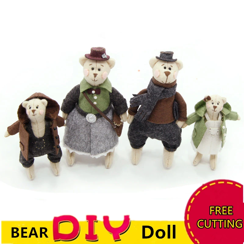 2PCS/SET DIY Craft Cute Teddy Bear Family Felt Animals Handmade Sewing Craft Unfinished Toys For Christmas Gift Pendant Keychain
2PCS/SET DIY Craft Cute Teddy Bear Family Felt Animals Handmade Sewing Craft Unfinished Toys For Christmas Gift Pendant Keychain