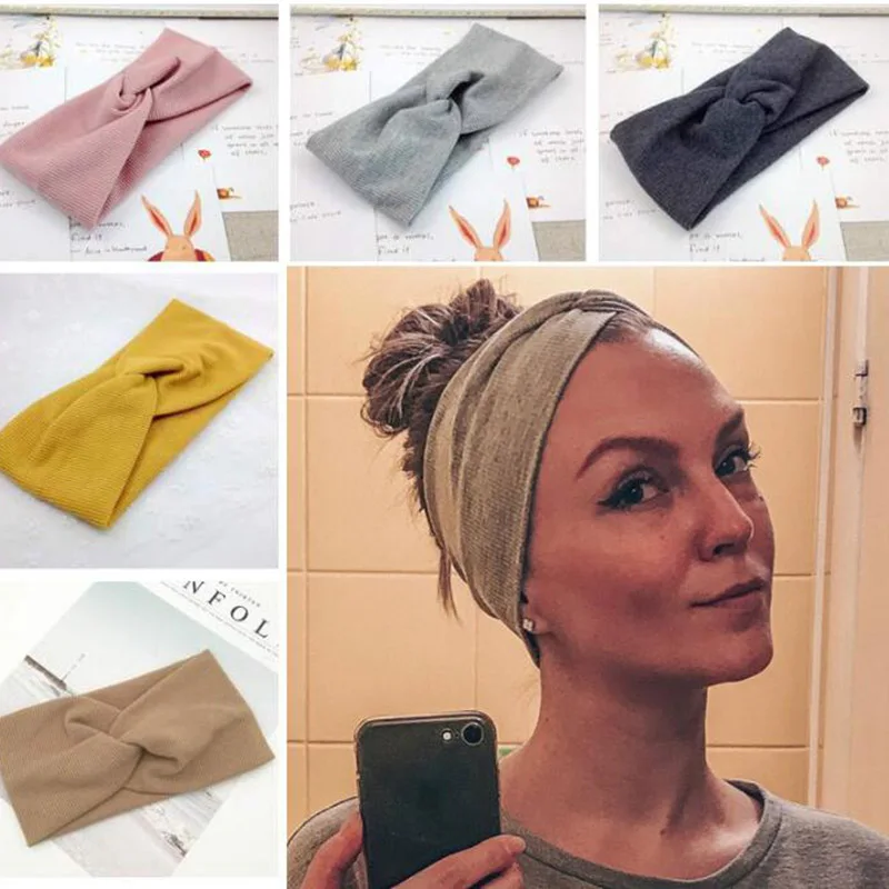 Women Headband Solid Color Wide Turban Twist Knitted Cotton Hairband Spiral Double Girls Makeup Elastic Hair Bands Accessories
Women Headband Solid Color Wide Turban Twist Knitted Cotton Hairband Spiral Double Girls Makeup Elastic Hair Bands Accessories