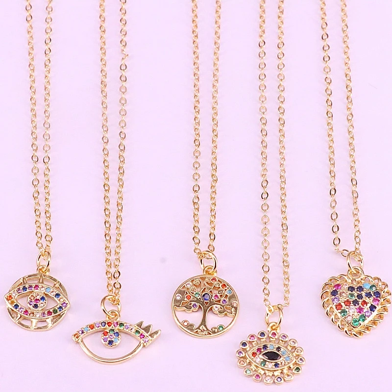 10Pcs New Design Charm CZ Micro Pave Necklace for Women Jewelry mix Shape Sparkling Pendants Chain Necklace
10Pcs New Design Charm CZ Micro Pave Necklace for Women Jewelry mix Shape Sparkling Pendants Chain Necklace