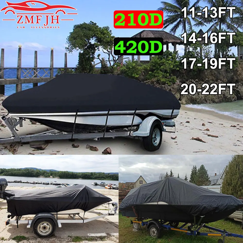 410D 210D Yacht Boat Cover 11- 22FT Barco Boat Cover Anti-UV Waterproof Heavy Duty Marine Trailerable Canvas Boat Accessories
410D 210D Yacht Boat Cover 11- 22FT Barco Boat Cover Anti-UV Waterproof Heavy Duty Marine Trailerable Canvas Boat Accessories