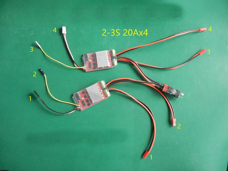 1 шт. 2S-3S 2S-6S ESC 4CH 20Ax4 щеточный ESC Mini 20A контроллер скорости с T-образной вилкой для радиоуправляемых автомобилей модифицированные детали
1 шт. 2S-3S 2S-6S ESC 4CH 20Ax4 щеточный ESC Mini 20A контроллер скорости с T-образной вилкой для радиоуправляемых автомобилей модифицированные детали
