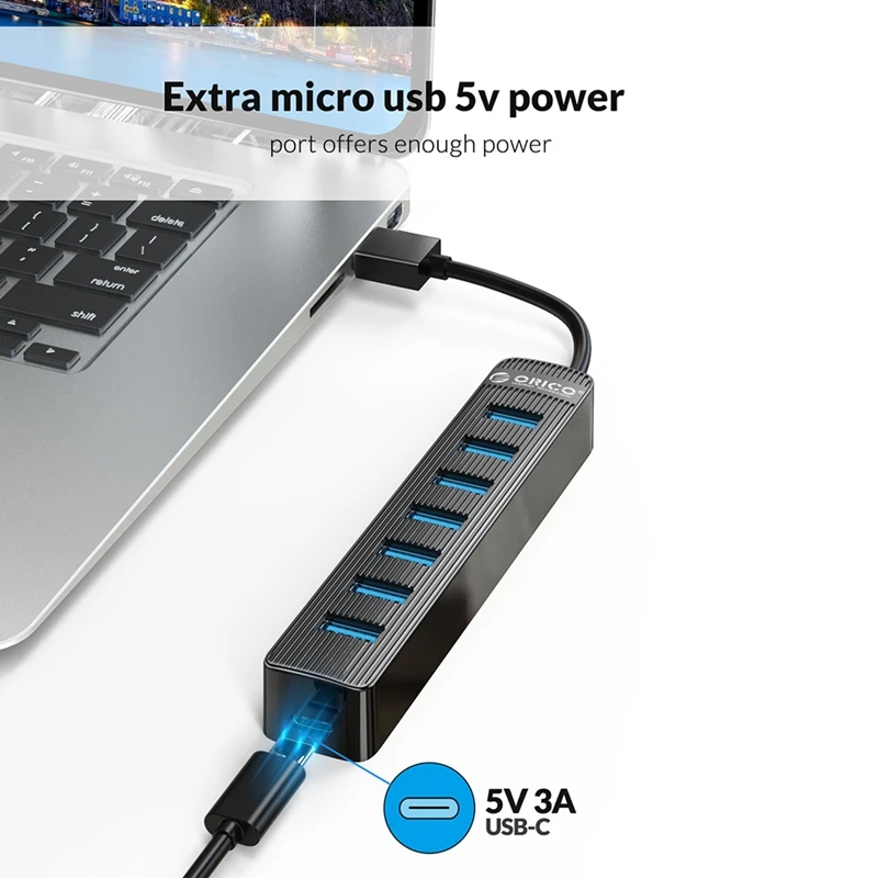 ORICO Splitter USB3.0 Extended High-Speed HUB Multi-Interface Converter Multi-Function Expansion Hub
ORICO Splitter USB3.0 Extended High-Speed HUB Multi-Interface Converter Multi-Function Expansion Hub