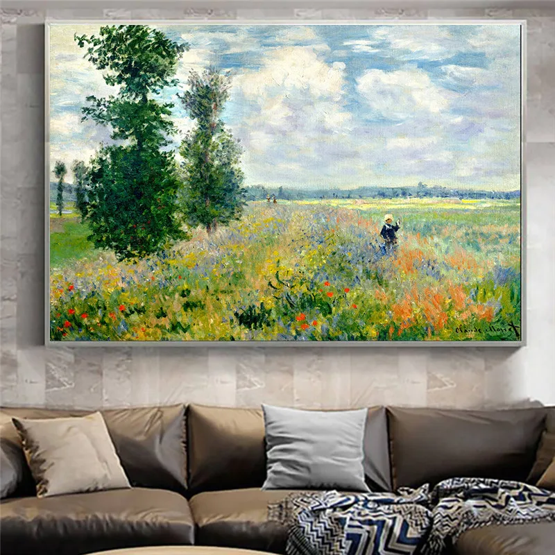 Monet Poppies At Argenteui Landscape on Canvas Paintings Poster Prints Wall Art Pictures for Living Room Cuadros Home Decor
Monet Poppies At Argenteui Landscape on Canvas Paintings Poster Prints Wall Art Pictures for Living Room Cuadros Home Decor