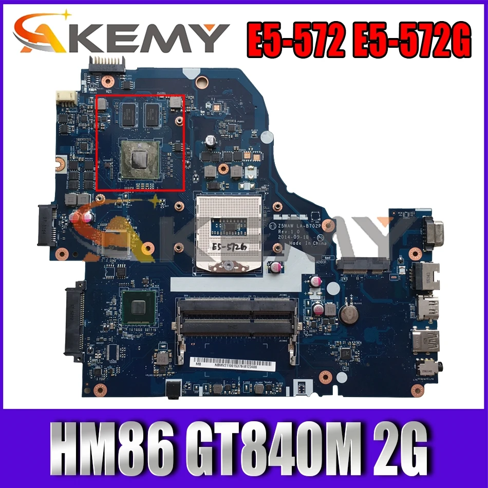 Материнская плата Z5WAW, LA-B702P МБ, для ноутбука ACER Aspire E5-572 E5-572G, с HM86 GT840M 2G-GPU, 100% рабочий NBMV211001 NB.MV211.001
Материнская плата Z5WAW, LA-B702P МБ, для ноутбука ACER Aspire E5-572 E5-572G, с HM86 GT840M 2G-GPU, 100% рабочий NBMV211001 NB.MV211.001