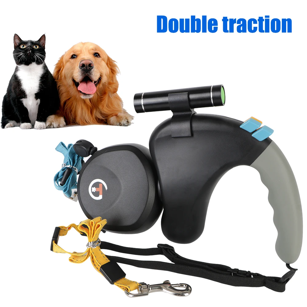 Dual Dog Rope Leash Adjustable Rotation Pet Rope with Light for 2 Dogs Walking Retractable Double Pet Traction Rope Belt
Dual Dog Rope Leash Adjustable Rotation Pet Rope with Light for 2 Dogs Walking Retractable Double Pet Traction Rope Belt