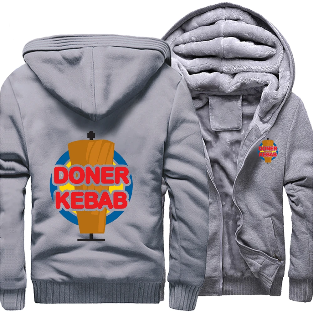 Свободные толстовки Doner Kebab для турецкой кухни зимние теплые уличные куртки