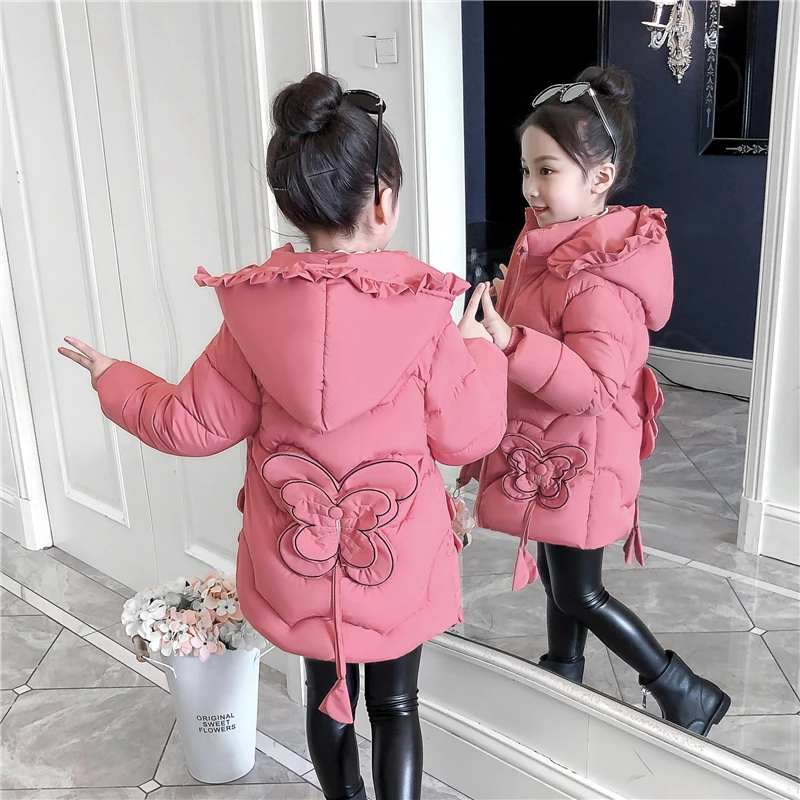 New Style Winter Jacket Kids Butterfly Cartoon Parka Children's Cotton Padded Jacket Girl's Warm Coat Cute Winter Clothes
New Style Winter Jacket Kids Butterfly Cartoon Parka Children's Cotton Padded Jacket Girl's Warm Coat Cute Winter Clothes