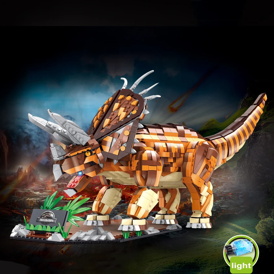 Light 2170PCS Dinosaur Series Indominus Rex Building Blocks Jurassic World Creative Tyrannosaur Bricks Toys For Children Gifts
Light 2170PCS Dinosaur Series Indominus Rex Building Blocks Jurassic World Creative Tyrannosaur Bricks Toys For Children Gifts