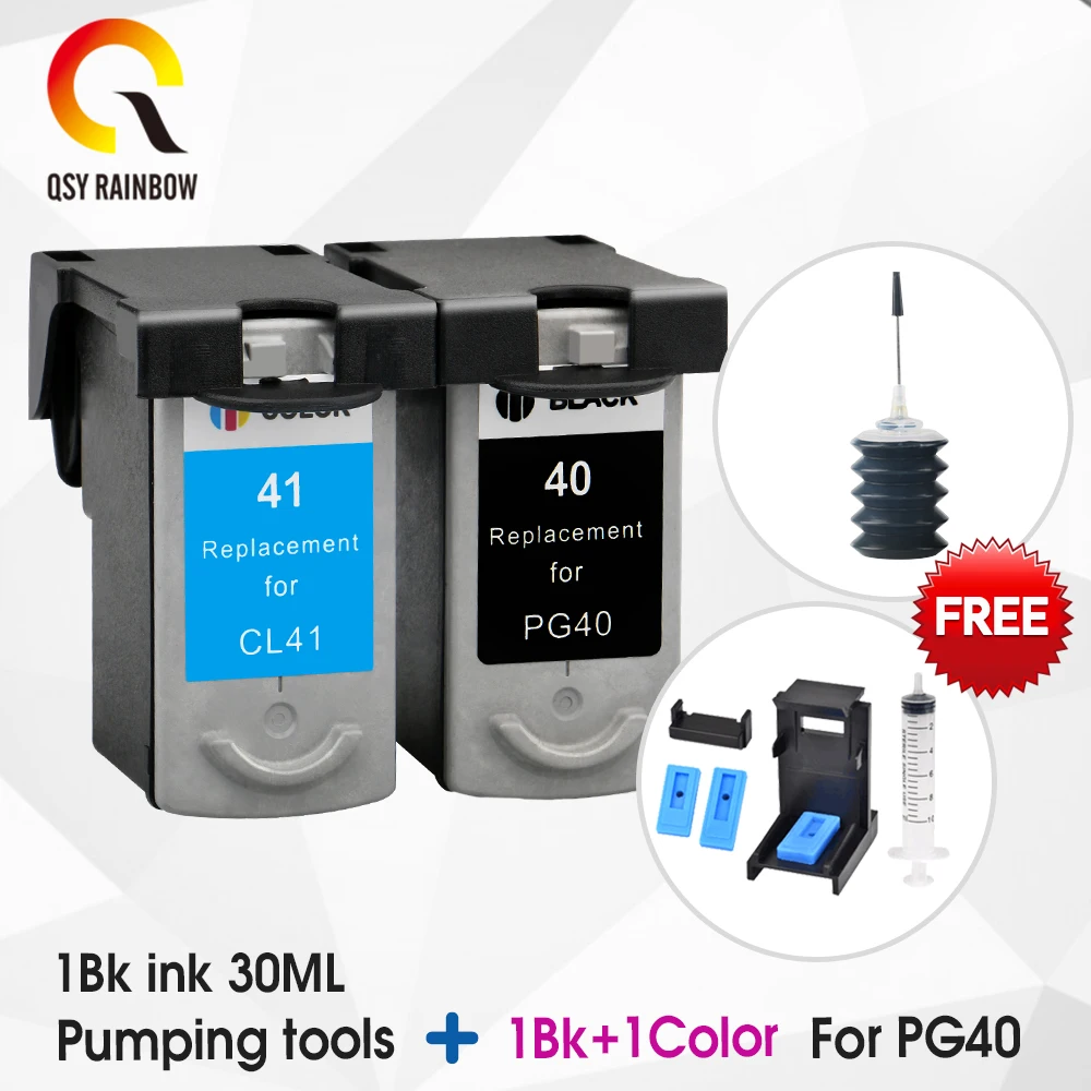 QSYRAINBOW PG40 CL 41 PG 40 Ink Cartridge For Canon Pixma Canon mp140 Cartridge MP150 160 PIXMA iP1800 iP1200 Printer
QSYRAINBOW PG40 CL 41 PG 40 Ink Cartridge For Canon Pixma Canon mp140 Cartridge MP150 160 PIXMA iP1800 iP1200 Printer