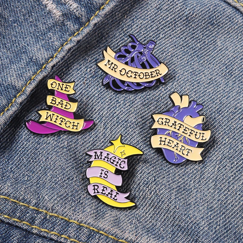 Moon Heart Enamel Pins Cartoon Quote Witch Brooches for Women Backpacks Clothes Metal Badge Lapel Pin Jewelry Gift Wholesale
Moon Heart Enamel Pins Cartoon Quote Witch Brooches for Women Backpacks Clothes Metal Badge Lapel Pin Jewelry Gift Wholesale