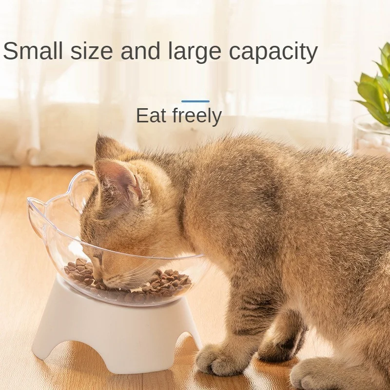 Pet Cat Bowl with Stand Non-Slip Water Food Feeder Transparent Inclined Cat Ear Shape Round Puppy Accessories 2021 New
Pet Cat Bowl with Stand Non-Slip Water Food Feeder Transparent Inclined Cat Ear Shape Round Puppy Accessories 2021 New