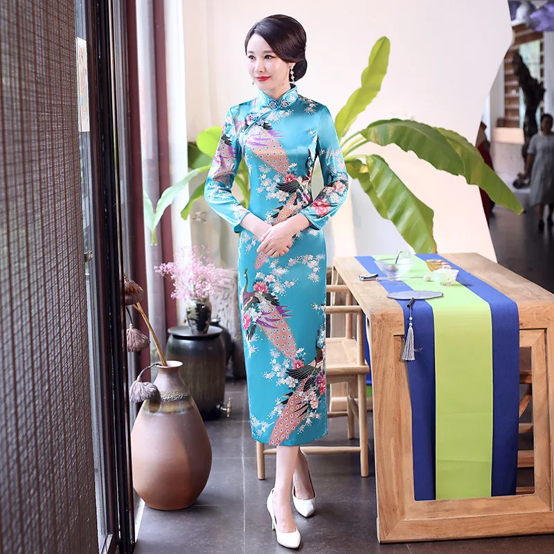 Red Long Sleeve Qipao Women Sexy Elegant Novelty Cheongsam Classic Oriental Peacock Chinese Dress Slim Evening Party Dresses
Red Long Sleeve Qipao Women Sexy Elegant Novelty Cheongsam Classic Oriental Peacock Chinese Dress Slim Evening Party Dresses
