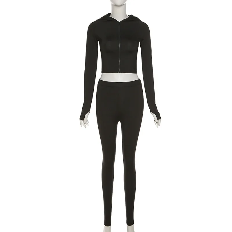 2021 Casaul Women Hooded Two Piece Set Top and Trousers Autumn New Slim Stretch Tracksuit Female Outfit
2021 Casaul Women Hooded Two Piece Set Top and Trousers Autumn New Slim Stretch Tracksuit Female Outfit