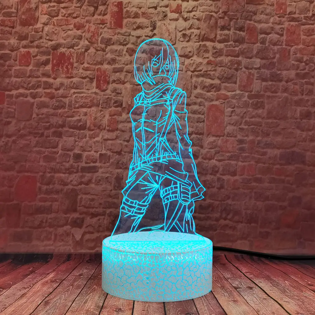 Крутой 3D светодиодный цветной Настольный светильник, меняющие цвета атака на титанов, Аниме Манга, фигурки героев и игрушек
Крутой 3D светодиодный цветной Настольный светильник, меняющие цвета атака на титанов, Аниме Манга, фигурки героев и игрушек
