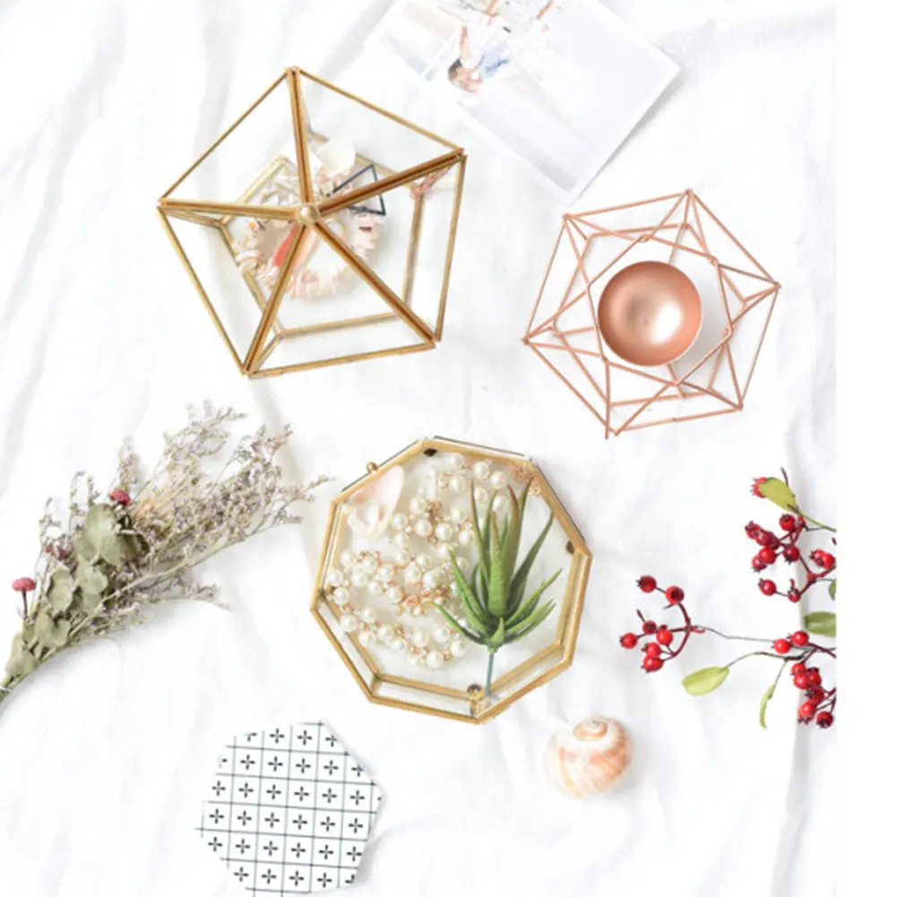 Pentagon Jewelry Storage Box Gold Rustic Wedding Ring Necklace Bracelet Holder Box Proposal Engagement Gift Boxes Transparent
Pentagon Jewelry Storage Box Gold Rustic Wedding Ring Necklace Bracelet Holder Box Proposal Engagement Gift Boxes Transparent
