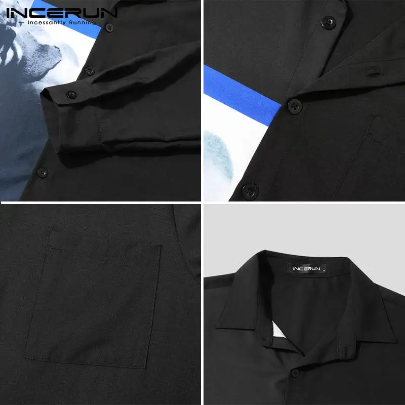 Fashion Men Shirt Printed Turn Down Collar Korean Long Sleeve Casual Shirts Streetwear Loose Pockets Camisa Masculina INCERUN
Fashion Men Shirt Printed Turn Down Collar Korean Long Sleeve Casual Shirts Streetwear Loose Pockets Camisa Masculina INCERUN