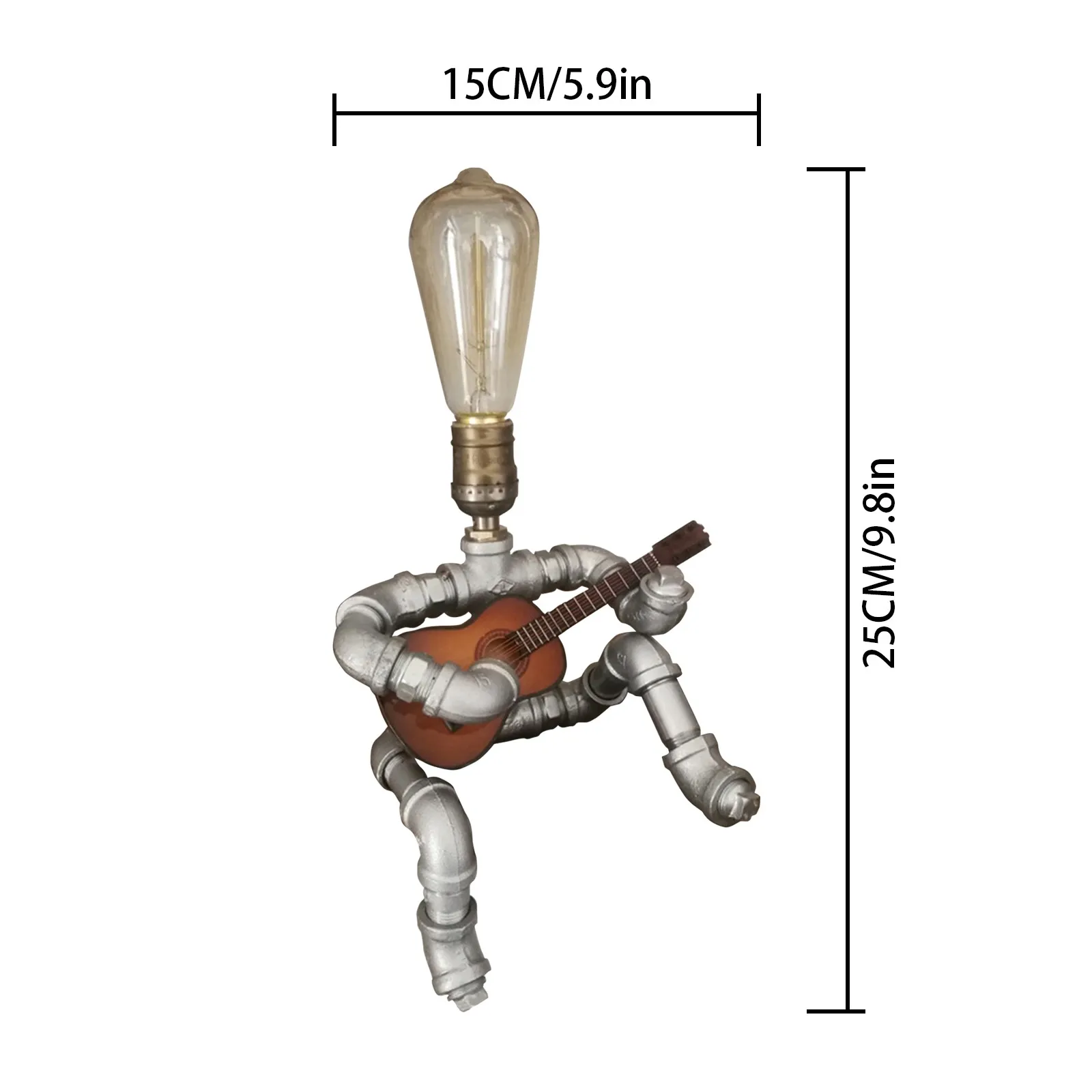 New 2021 High Quality Safety Home Decor Ornaments Steampunk Style Table Lamp - Guitarist Table Lamps Accessories For Kids
New 2021 High Quality Safety Home Decor Ornaments Steampunk Style Table Lamp - Guitarist Table Lamps Accessories For Kids