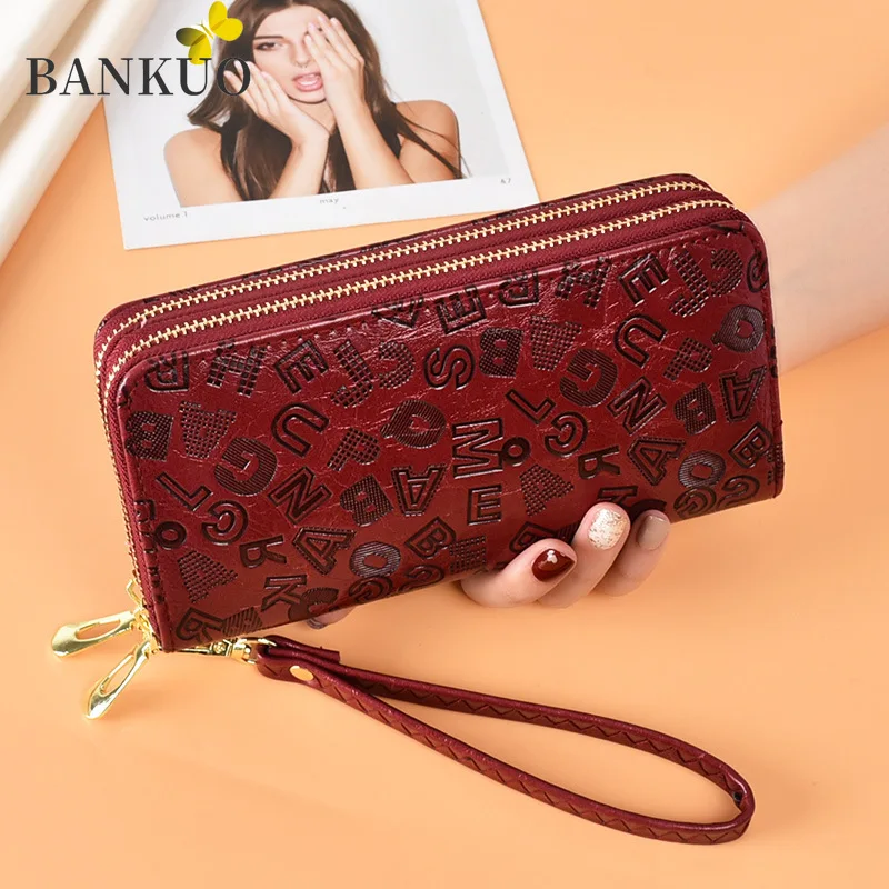 BANKUO Long Women's Wallet Large Capacity Ladies' Zip Money Clip Cell Phone Pocket Multifunctional Casual Fashion Classic Z62
BANKUO Long Women's Wallet Large Capacity Ladies' Zip Money Clip Cell Phone Pocket Multifunctional Casual Fashion Classic Z62