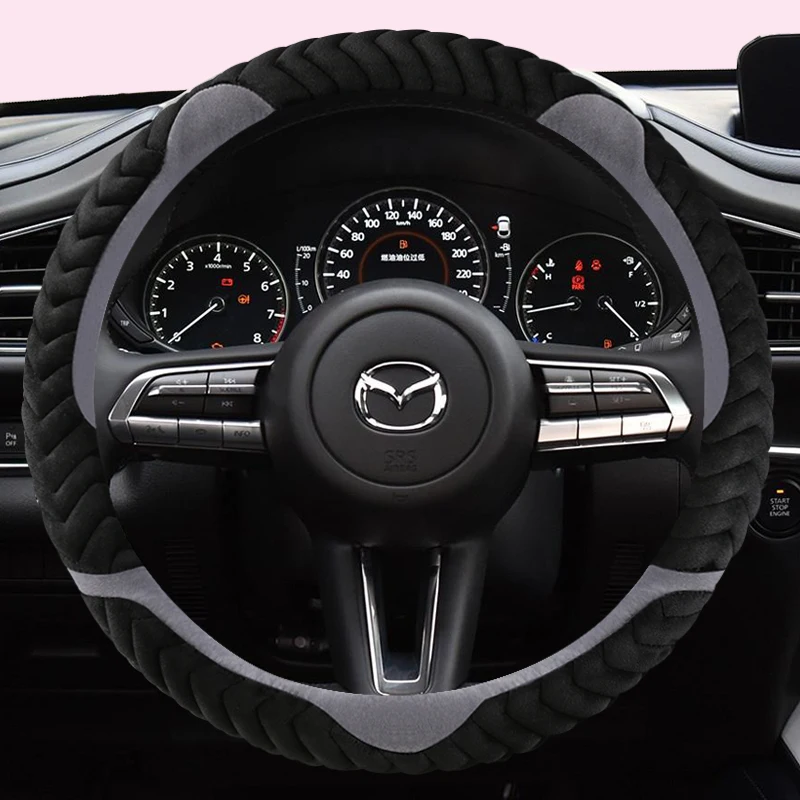 37-38CM PLUSH Car Steering Wheel Cover for CX-3 CX-4 CX-5 CX-7 CX-9 Mazda 3 Axela 6 Gh Gj Demio Anti-Slip Funda Volante
37-38CM PLUSH Car Steering Wheel Cover for CX-3 CX-4 CX-5 CX-7 CX-9 Mazda 3 Axela 6 Gh Gj Demio Anti-Slip Funda Volante