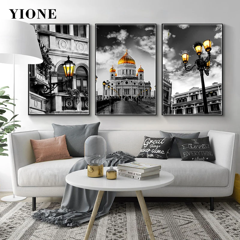 Modern Black and White Art City Street Canvas Paintings House Building Lamp Landscape Pictures Print Wall Posters for Living
Modern Black and White Art City Street Canvas Paintings House Building Lamp Landscape Pictures Print Wall Posters for Living
