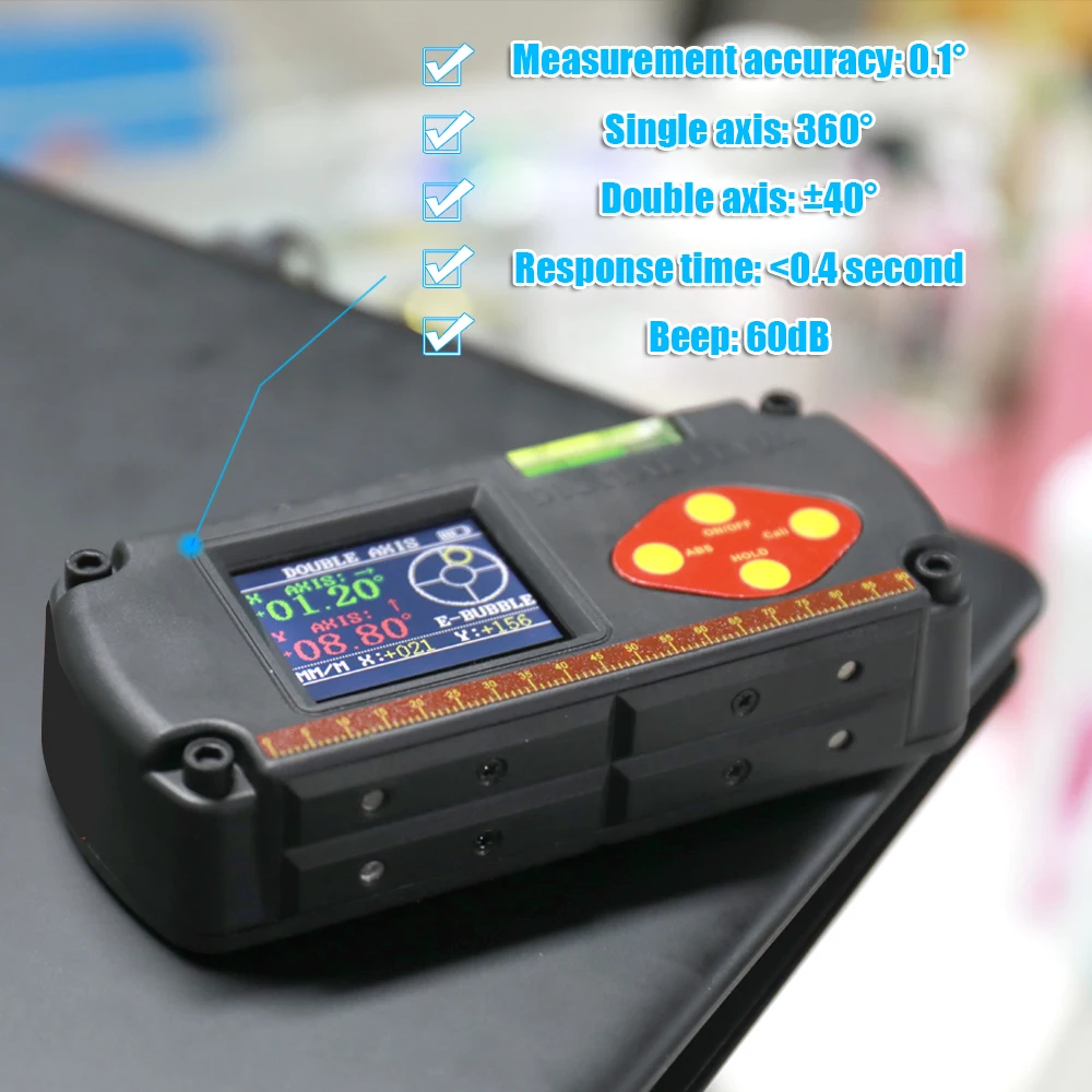 Digital Level Inclinometer LCD Dual-axis Electronic Protractor Angle Triangle Ruler Meter Measurment Gauge Finder Carpenter Tool 
Digital Level Inclinometer LCD Dual-axis Electronic Protractor Angle Triangle Ruler Meter Measurment Gauge Finder Carpenter Tool