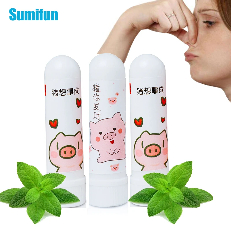 1/2/5Pcs Cartoon Rhinitis Mint Nasal Inhaler Menthol Cute Dizziness Refresh Nose Essential Oil Cold Headache Cooling Oil
1/2/5Pcs Cartoon Rhinitis Mint Nasal Inhaler Menthol Cute Dizziness Refresh Nose Essential Oil Cold Headache Cooling Oil